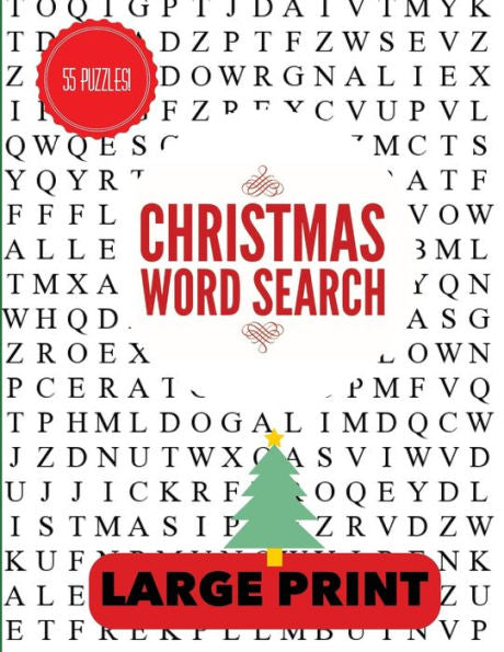 Christmas Word Search Large Print: Christmas Word Find, Christmas Puzzles, Large Print Word Search, Large Print Word Find