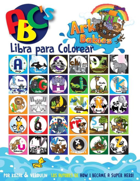 Ark Babies Abc's Libra Para Colorear (Spanish Edition)