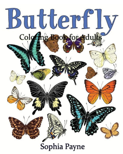 Butterfly Coloring Book For Adults (Butterflies Coloring Book) - 9781539943846
