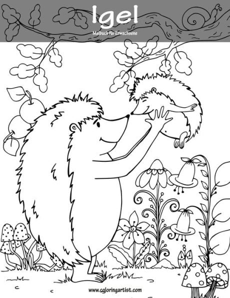 Igel-Malbuch Fur Erwachsene 1 (German Edition)