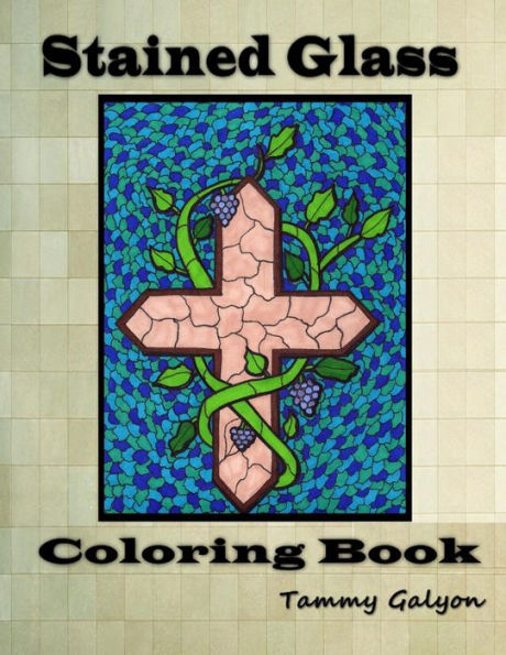 Stained Glass: Adult Coloring Book
