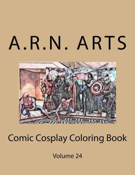 Comic Cosplay Coloring Book: Volume 24