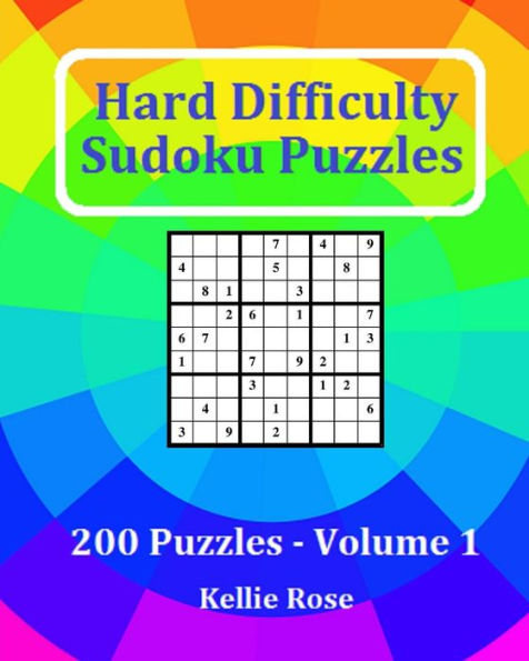 Hard Difficulty Sudoku Puzzles Volume 1: Hard Sudoku Puzzles For Advanced Players - 9781541002418
