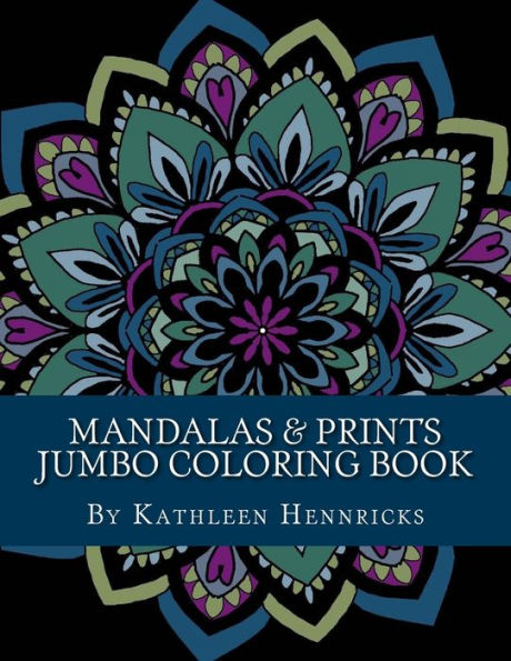 Mandalas & Prints Jumbo Coloring Book