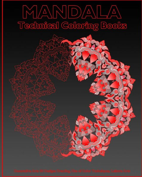 Technical Coloring Books: Decorative Arts 50 Designs Drawing, Use Of Color Techniques, Leisure Arts, Artists' Coloring Book, Perfect For Coloring & Sketching