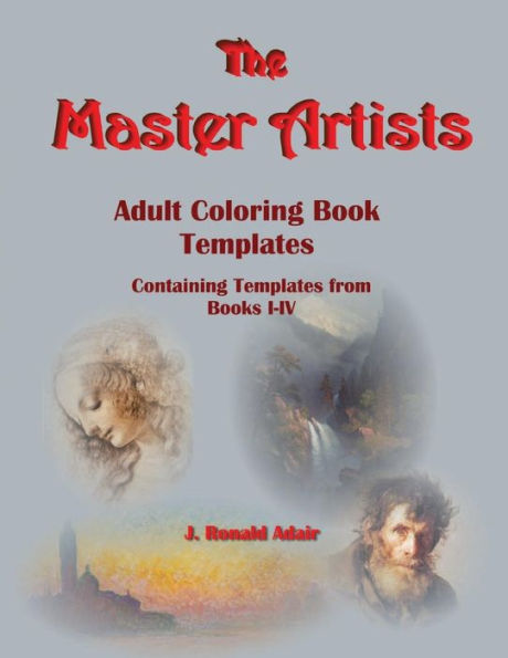 The Master Artists: Adult Coloring Book Templates