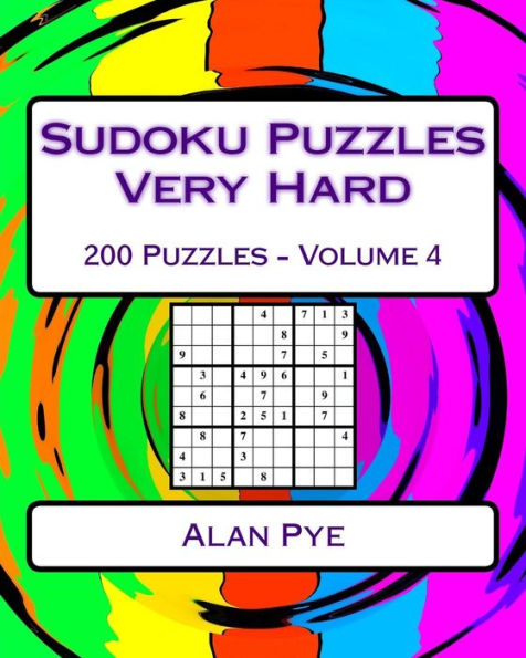 Sudoku Puzzles Very Hard Volume 4: Very Hard Sudoku Puzzles For Advanced Players - 9781542624176