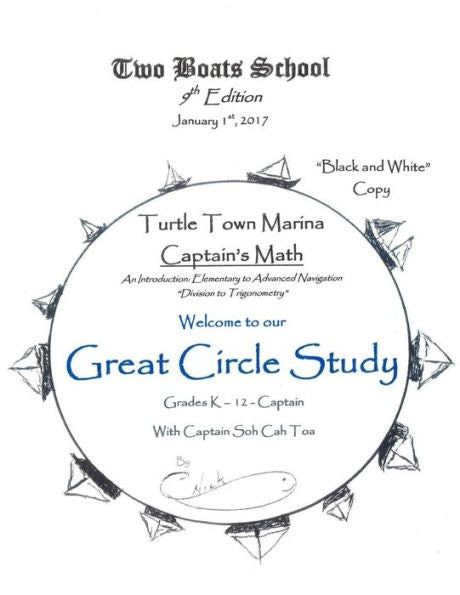 {Black & White} Great Circle Study: Turtle Town Marina (Two Boats School)
