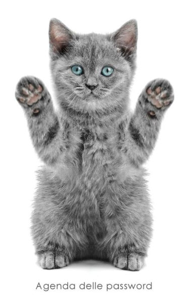 Agenda Delle Password: Agenda Degli Indirizzi Web E Delle Password Di Accesso - Copertina Gattino Giocoso (Agende Per Gli Amanti Dei Gatti) (Italian Edition)