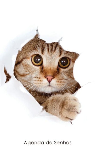 Agenda De Senhas: Agenda Para Enderecos Eletr?nicos E Senhas: Capa Gato Peekaboo - Portugu?s (Brasil) (Agendas Com Gatos) (Portuguese Edition)
