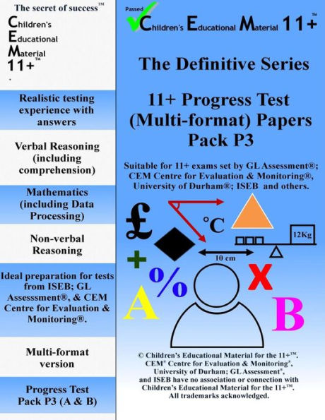 11+ Progress Test Pack P3 (11+ Mock Papers For The Cem 11+ Tests)