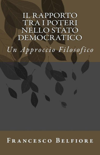 Il Rapporto Tra I Poteri Nello Stato Democratico: Un Approccio Filosofico (Italian Edition)