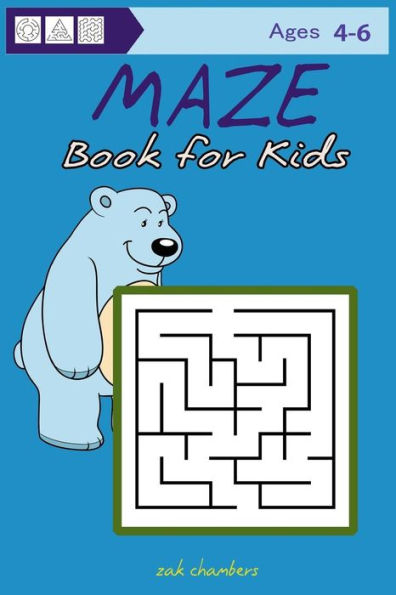 Maze Book For Kids Ages 4-6 - 9781543285277