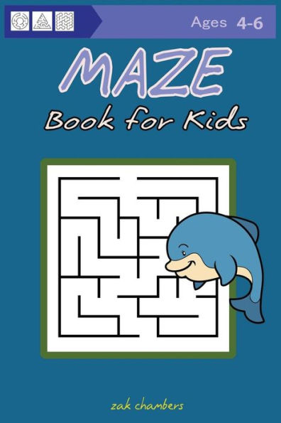 Maze Book For Kids Ages 4-6