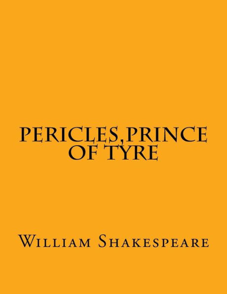 Pericles,Prince Of Tyre