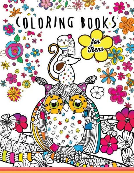 Coloring Books For Teens: Kawaii Doodle Pattern Inspirational Coloring Books For Adutls