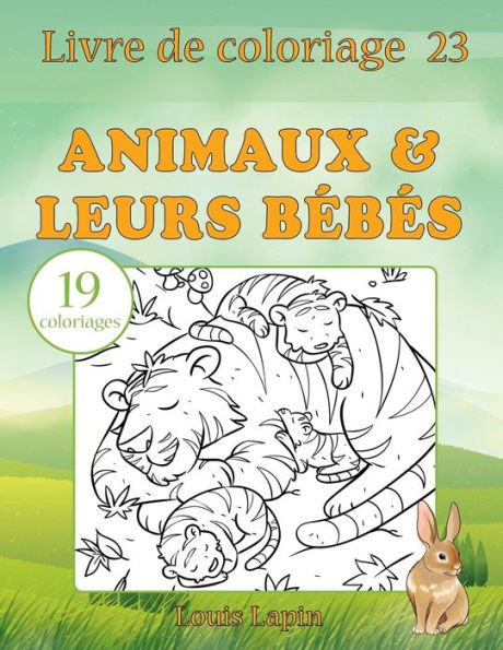 Livre De Coloriage Animaux & Leurs B?b?s: 19 Coloriages (French Edition)
