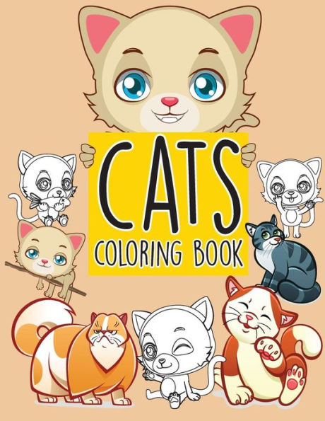 Cats Pattern Doodles; Easy Coloring Book For Kids Toddler, Imagination Learning In School And Home: Kids Coloring Book Helping Brain Function,Creativity, And Imagination Perfected For Boys And Girls