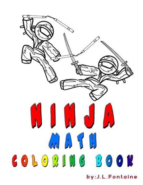 Ninja Math: Coloring Book