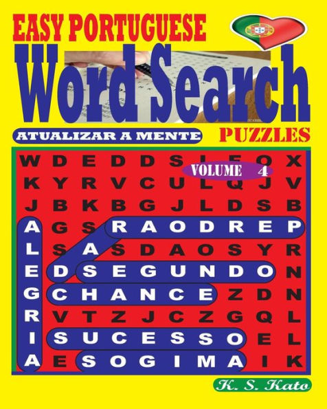 Easy Portuguese Word Search Puzzles. Vol. 4 (Portuguese Edition)