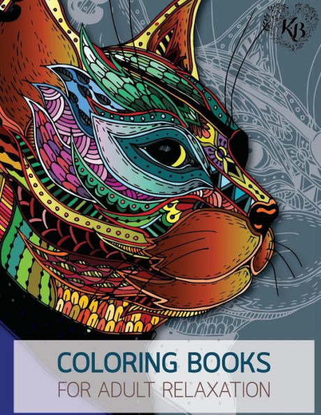 Magnificent Design Cat Anti Stress Adults Coloring Book: Anti Stress Adults Coloring Book To Bring You Back To Calm & Mindfulness