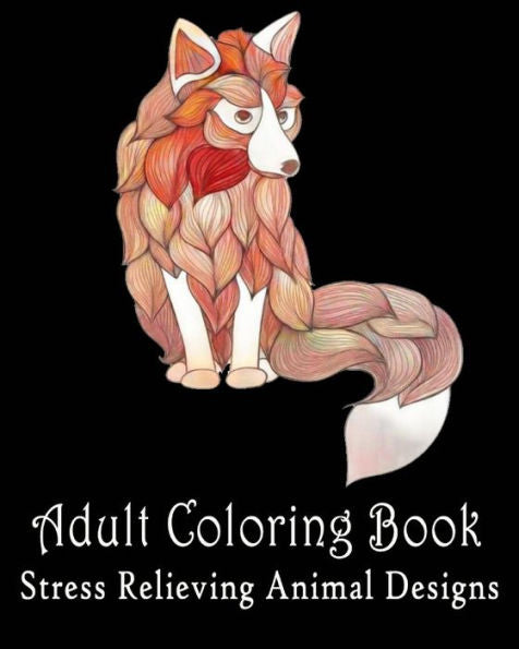 Adult Coloring Pages : Stress Relieving Animal Designs: Coloring For Relax