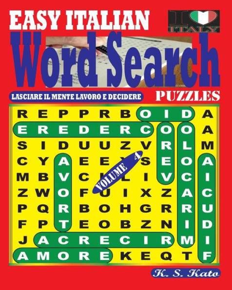 Easy Italian Word Search Puzzles. Vol. 4 (Italian Edition)
