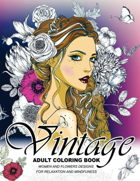 Vintage Coloring Books For Adults: An Adult Coloring Book