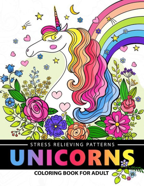 Unicorn Coloring Book For Adults: A Fantasy Adult Coloring Books
