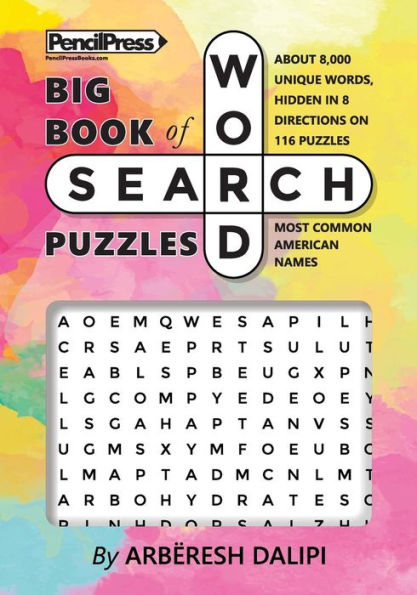 Big Book Of Wordsearch Puzzles: Find Most Common American Names