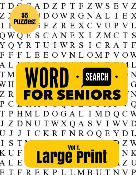 Large Print Word Search For Seniors