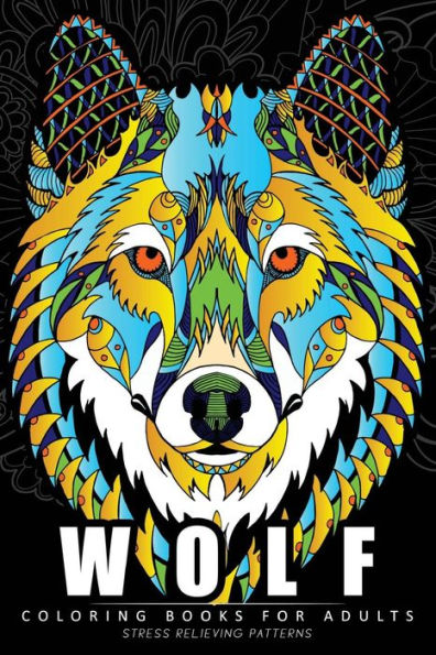 Wolf Coloring Book For Adults: (Perfectly Portable Pages)(On-The-Go! Coloring Book)