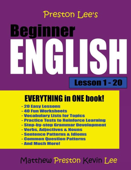 Preston Lee's Beginner English Lesson 1 - 20