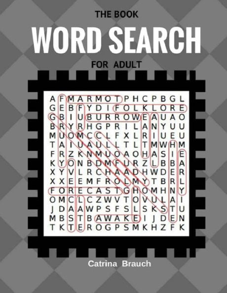 The Book Word Search For Adult: Word Search Large Print Paper 50 Puzzles Fun Game