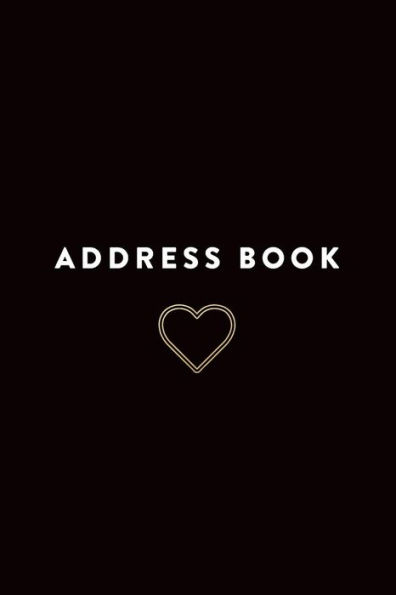 Address Book: Heart, 6"X9", 130 Pages, Professionally Designed