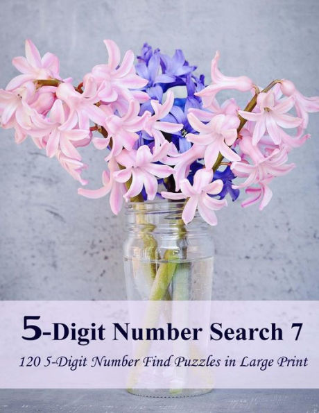 5-Digit Number Search 7: 120 5-Digit Number Find Puzzles In Large Print