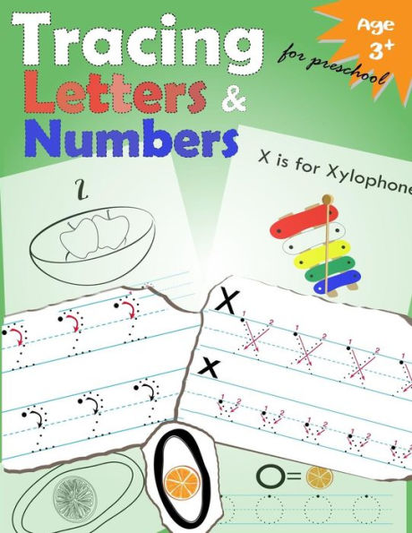 Tracing Letters And Numbers For Preschool: Kindergarten Tracing Workbook (Volume 8)