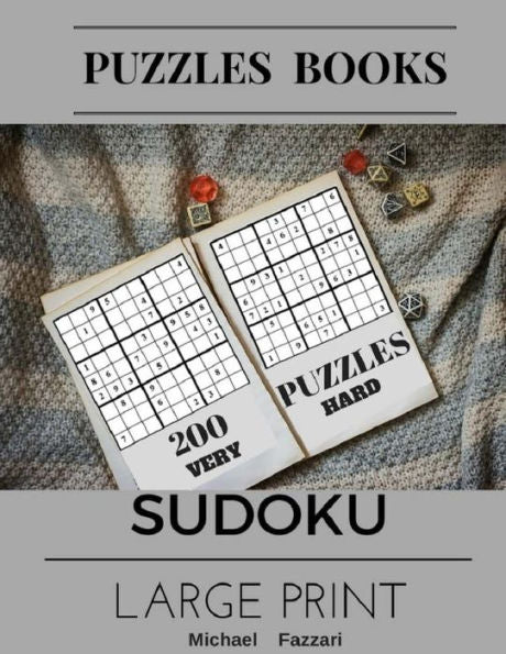 Puzzles Books 200 Puzzles Sudoku Large Print: (Very Hard) 200 Puzzles