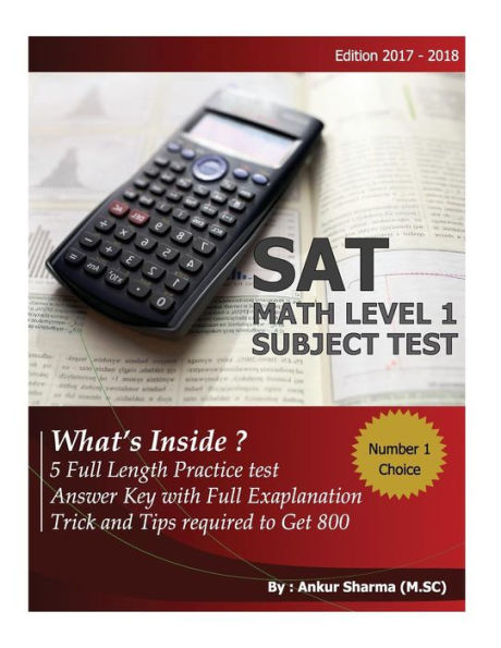 Sat Math Level 1 (Subject Test): Sat Math 1 Subject Test