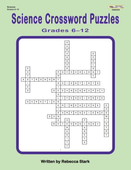 Science Crossword Puzzles Grades 6?12 (Crossword Puzzles For The Classroom Series,)