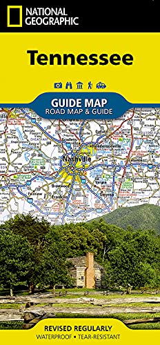 Tennessee (National Geographic Guide Map)