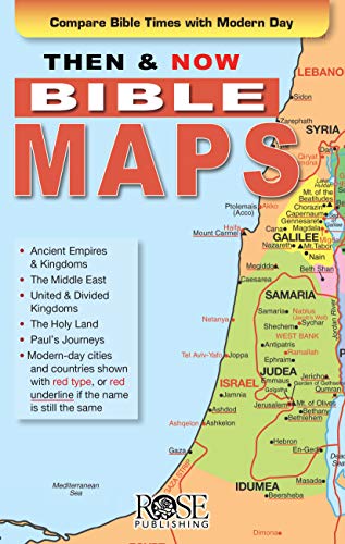 Then And Now Bible Maps - Fold Out Pamphlet