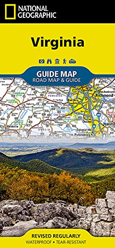 Virginia (National Geographic Guide Map)