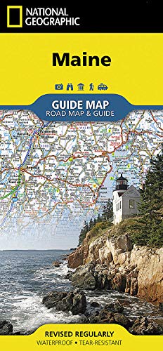 Maine (National Geographic Guide Map)