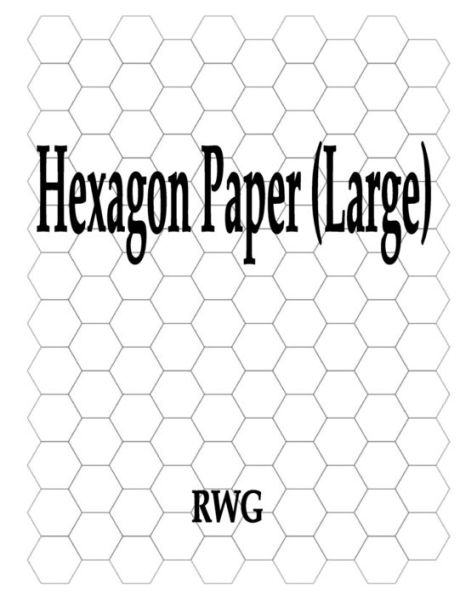 Hexagon Paper (Large): 50 Pages 8.5" X 11" - 9781607969143