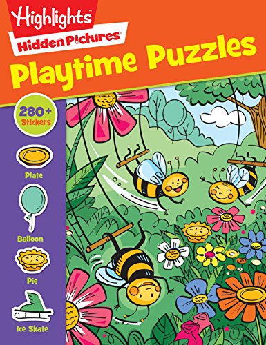 Playtime Sticker Puzzles (Highlights?????? Sticker Hidden Pictures????)