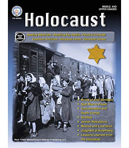Mark Twain Holocaust History Book???Grades 6???12 World History, The Tragedy of the Holocaust, Lessons With Extension Activities, Homeschool or Classroom (80 pgs)