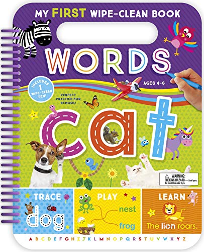 My First Wipe-Clean Book: Words-Fun, Educational Activities Help Children Trace, Write, And Learn Essential Words