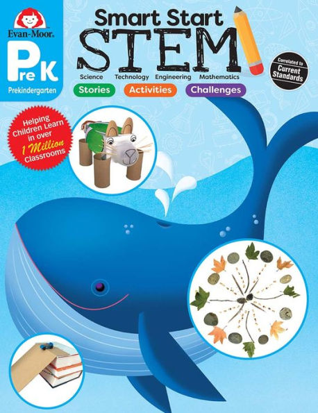 Evan-Moor Smart Start Stem Grade Pre-K Activity Book Hands-On Stem Activities And Critical Thinking Skills
