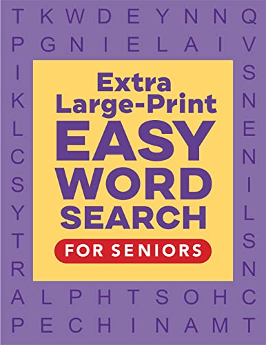 Extra Large-Print Easy Word Search for Seniors